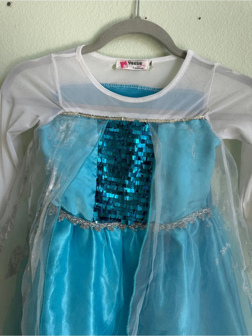 Elsa Inspired Sparkly Blue ICE Princess Dress Euro size 130 or US 7-8